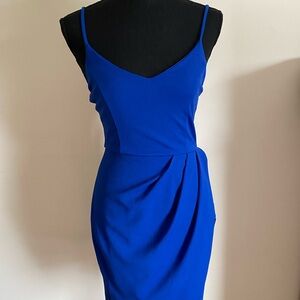 Lulu's Royal Blue Strapless Dress